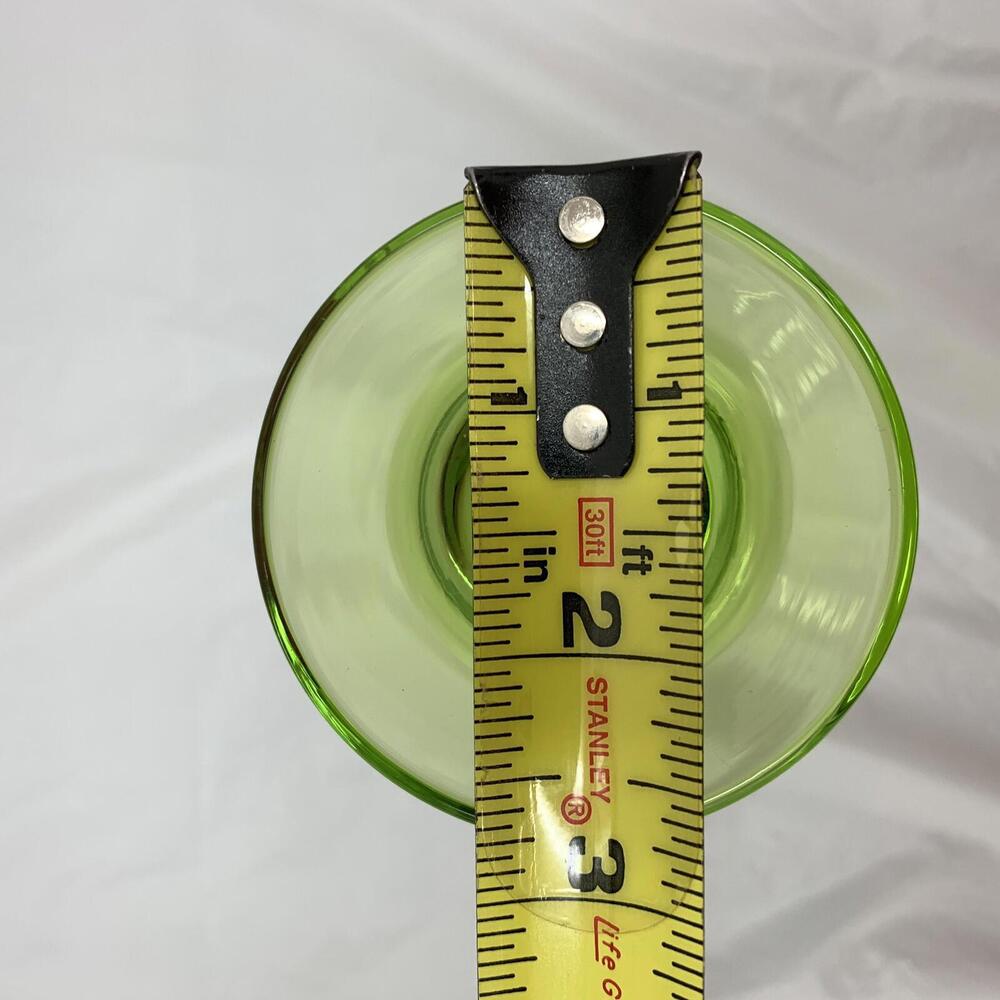 Hand Blown Green Iridescent Wine Glass Goblet Set of 4 - Picture 5 of 9